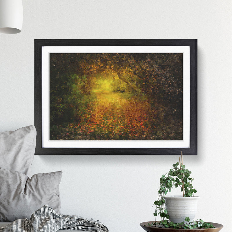 Autumn Forest Vol.5 - Picture Frame Graphic Art, 36cm H x 48cm W x 2cm D, Black Framed