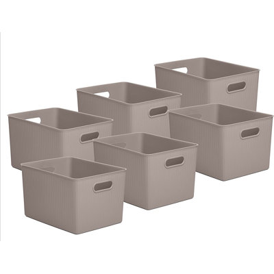 Ribbed Plastic Basket