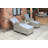 WENTWORTH 5pc Deluxe Gas Reclining chair set : 2 Gas operated recliners 1 x coffee table + 2 stools
