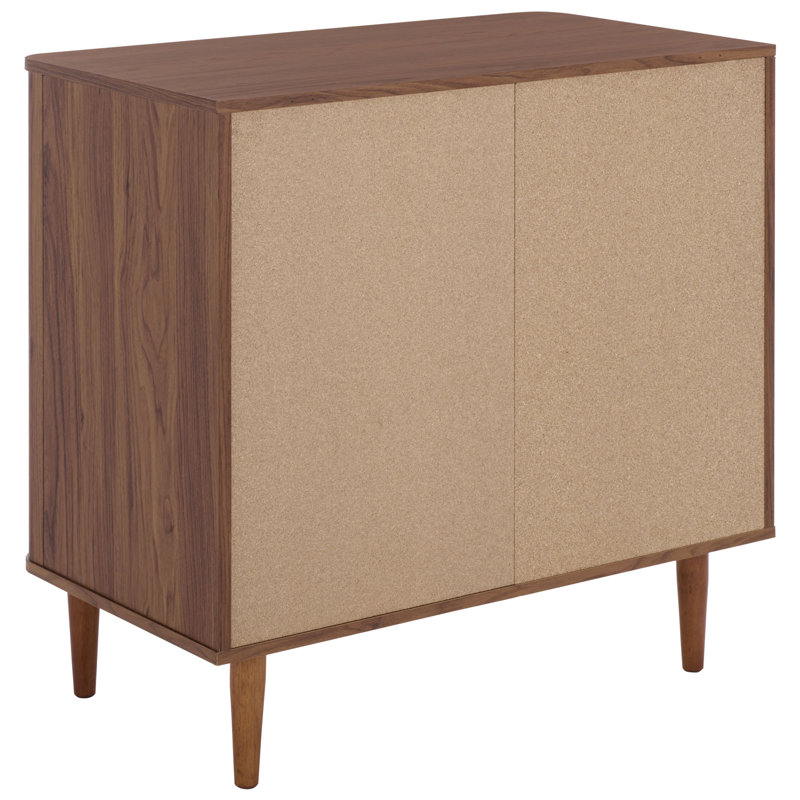 Commode 3 tiroirs Brey, Noyer