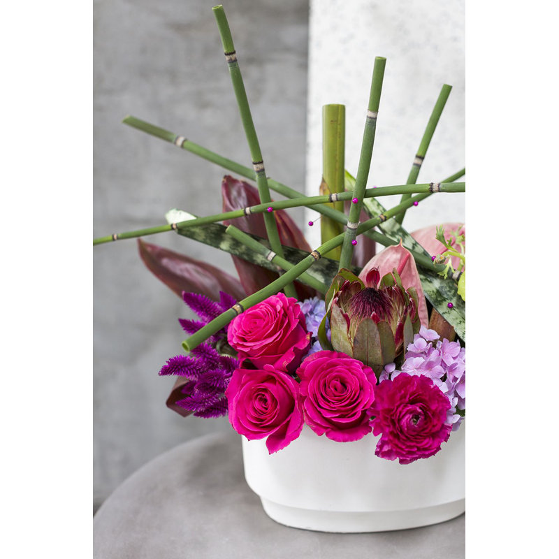 Pot à fleurs Fae, H 6 po x l 12 po x P 6,75 po