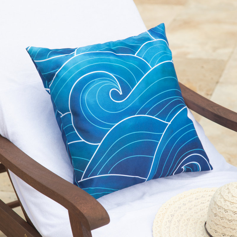 Housse de coussin d'extérieur Mermaid Waves