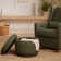 Enoki 21" Wide Round Storage Ottoman with Storage