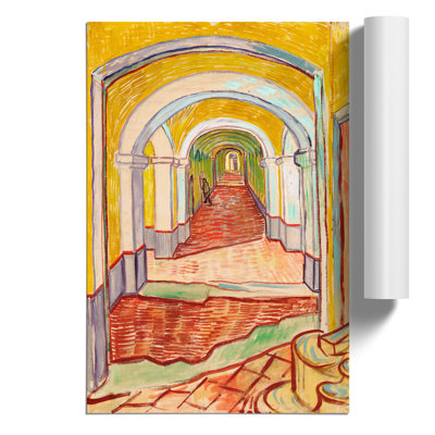Corridor in the Asylum by Vincent van Gogh - Frameless Print