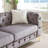 Compression Sofas 3 Plus 3 Set, Grey Velvet Modern Couch For Home