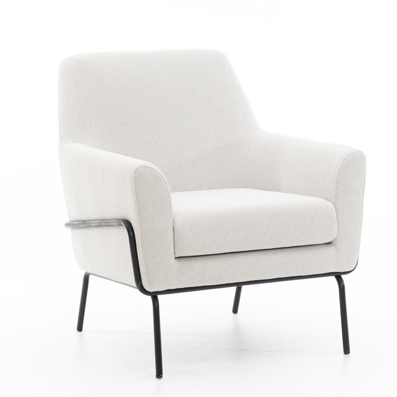 Fauteuil d'appoint rembourré avec accoudoirs