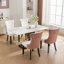 Collection Modern,High-End Tufted Solid Wood Contemporary Upholstered Dining Chair With Wood Legs,Nailhead Trim,2-Pcs Set-280704522
