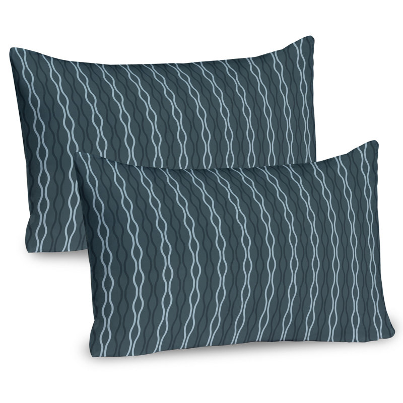 Ensemble de 2 taies décoratives bleues Ambesonne, H 20 po x l 30 po