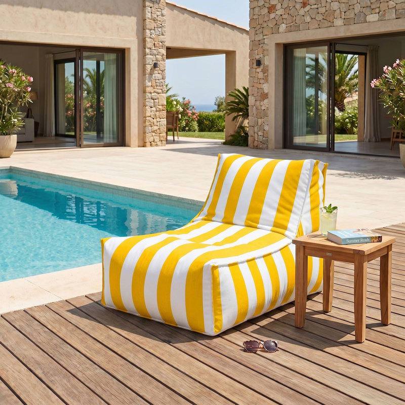 Fauteuil à billes Santorin, Jaune