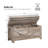 Curlene Storage Bench, Storage Chest, Lift-Top Storage Trunk with 2 Safety Hinges, Wooden Storage Box Chest Organizer for Bedroom, Entryway, Living Room-1003208042-990467823