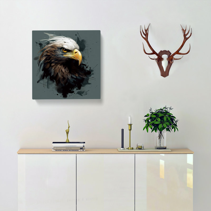 Eagle Conceptual No.1 - No Frame Print, 35cm H x 35cm W x 3cm D