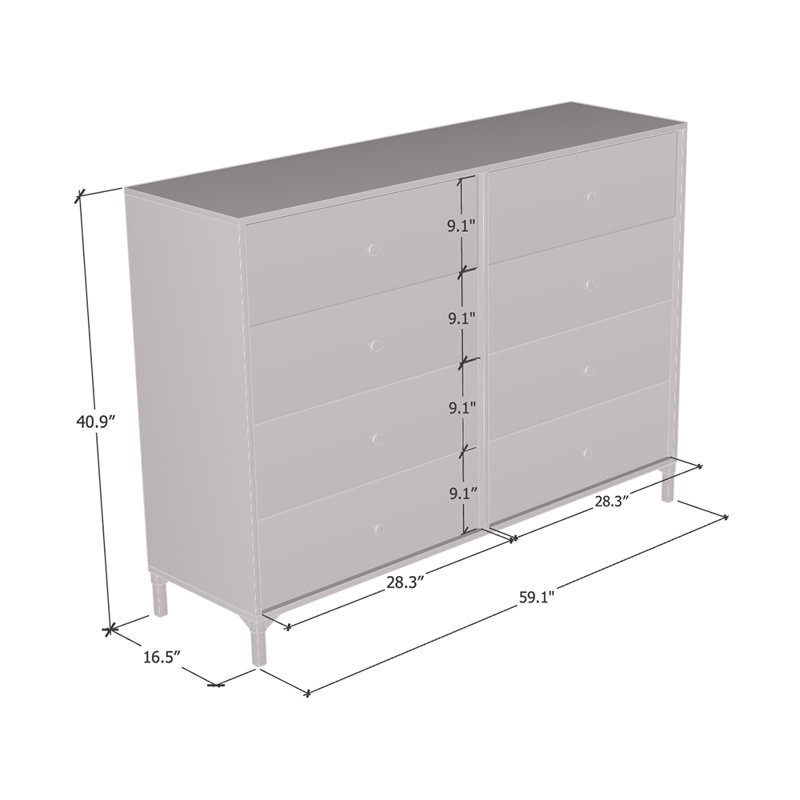 Commode noyer 8,1 "59,1" Denver