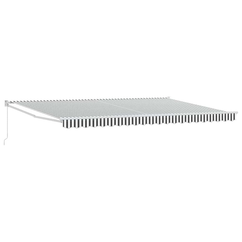VidaXL 500cm W x 300cm D Polyester Cover Retractable Patio Awning