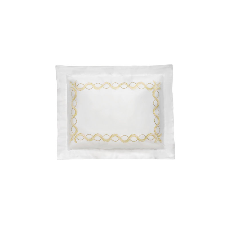 Diana Embroidery By DEA Cotton Pillow Sham, Standard