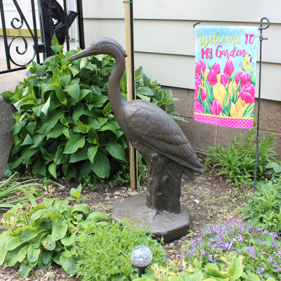 Statue héron oiseaux aquatiques