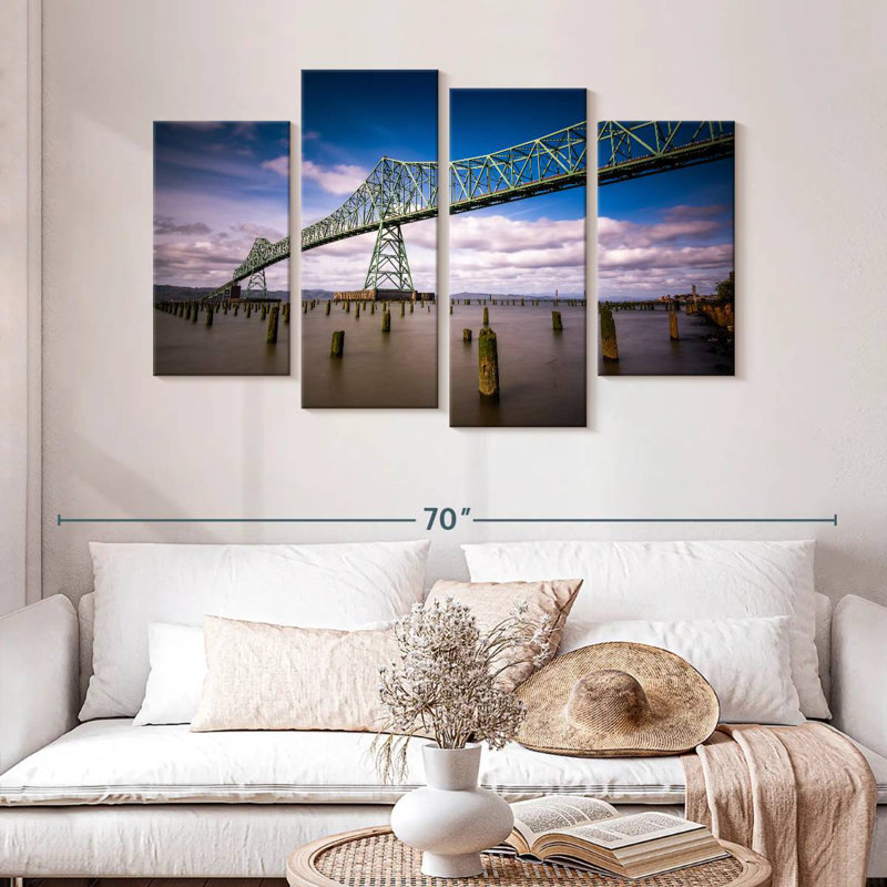Lilie Astoria Megler Bridge, H 32 po x l 52 po