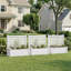 Ensemble de jardinière extérieure en PVC 71 po x l 35 po x P 24 po avec treillis pour jardin surélevé-1661411631-1663035901
