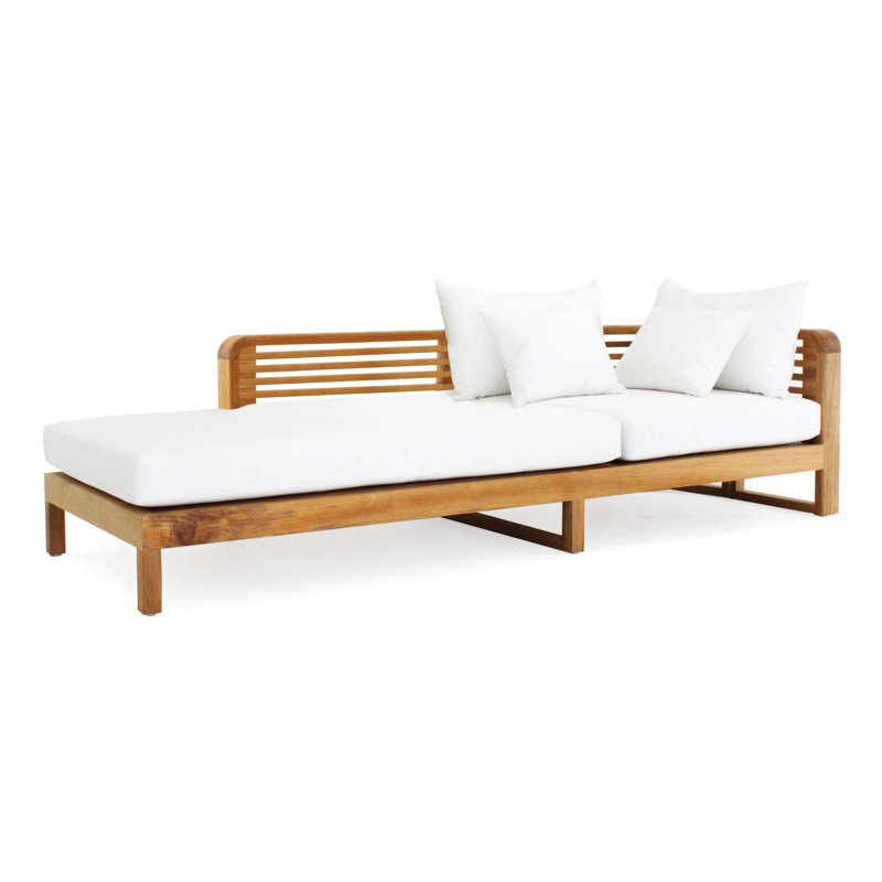 Hamilton Outdoor Teak Chaise Lounge