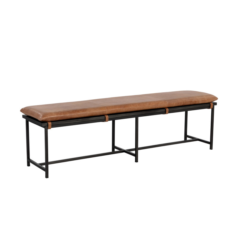 Zancor Leather Dining Bench