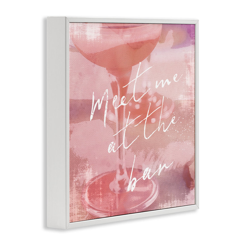 Rendez-vous au bar Martini, estampe numérique encadrée par Graffi *ee Studios, Estampe numérique encadrée blanc bord de mer