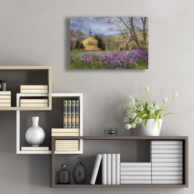 «Fragrant Field» par Lori Deiter, art mural en verre acrylique