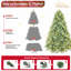 Arbre de Noël 7,5 pi avec lumières teintées bleu-vert-461618597