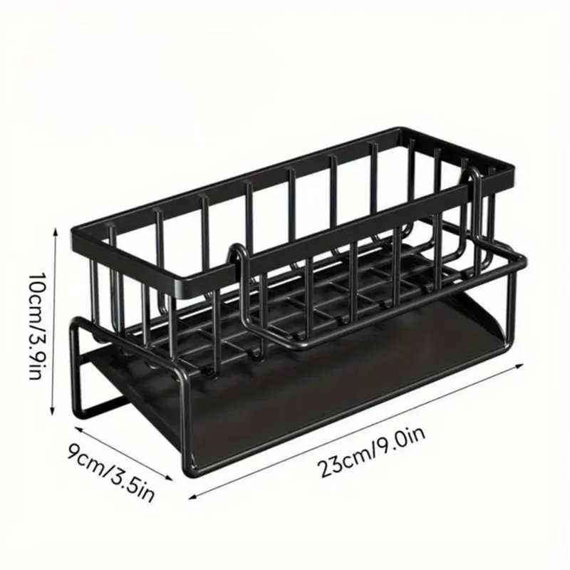 Kitchen Shelf Dishcloth Rack Sink Cleaning Cloth Sponge Drain Rack On The Sink Dishcloth Detergent Storage Rack