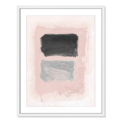 Pink, Black and Silver Shimmer I Print