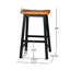 TABOURET SADDLE EN BOIS 29 po