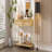 Retro Entryway Console Table With Two Drawers - Striking Geometric Design Hallway-984398052