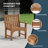 Casanova 3-Piece Garden Arm Chair With Side Table-128512819