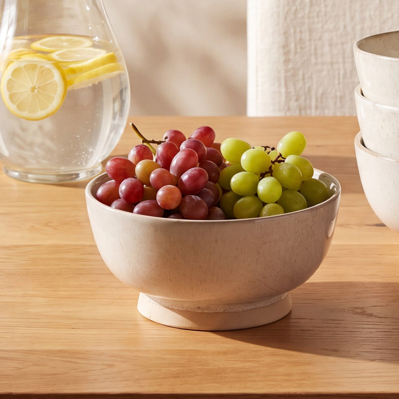 Stoneware Bowl with Speckled Glaze