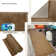 Anti Slip Soft Adjustable Size Beige Color Rug for Indoor