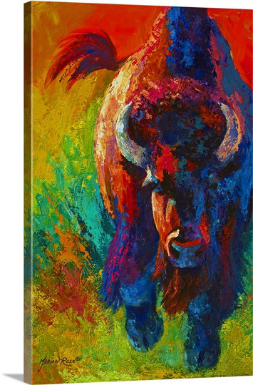 Reproduction d'art sur toile Aigars, H 30 po x l 20 po x P 1,25 po