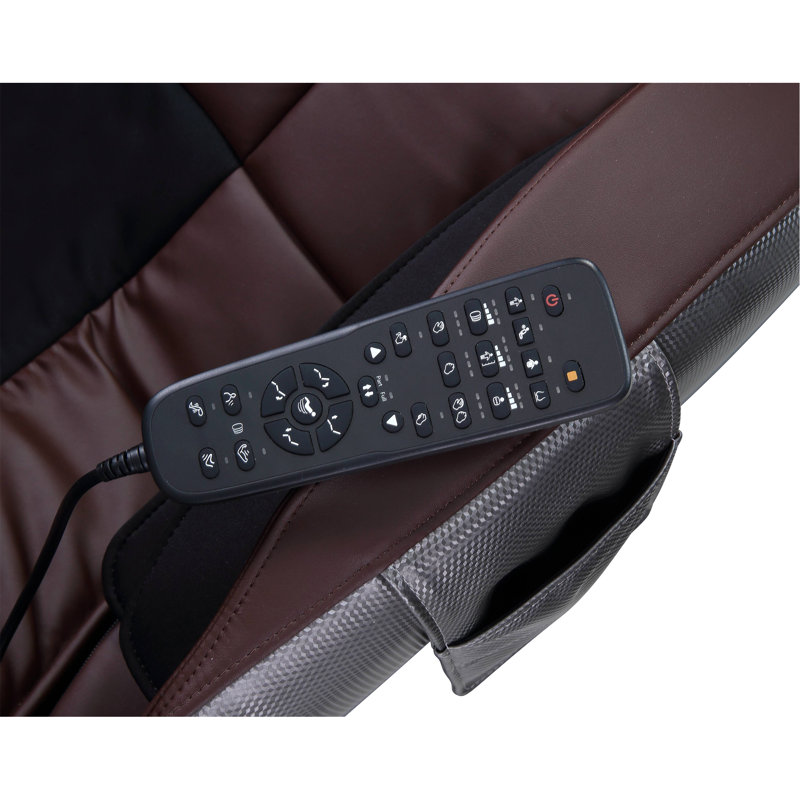Fauteuil de massage en cuir synthétique Pacari, Chocolat