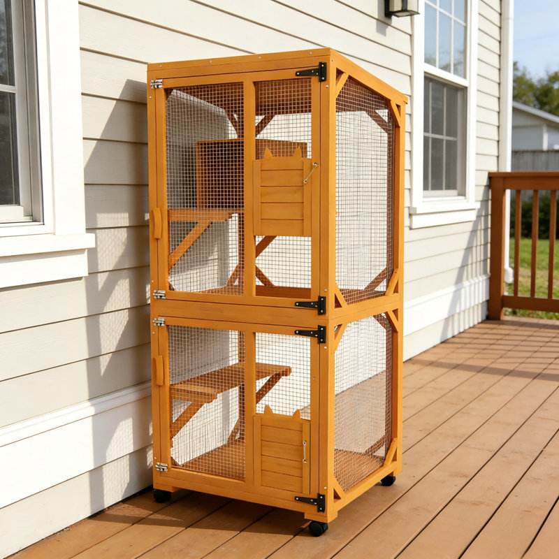 Multi-Level Mobile Cat Habitat
