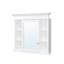 Armoire à pharmacie encastrée en bois massif avec miroir et tablettes 32 po H-153055870