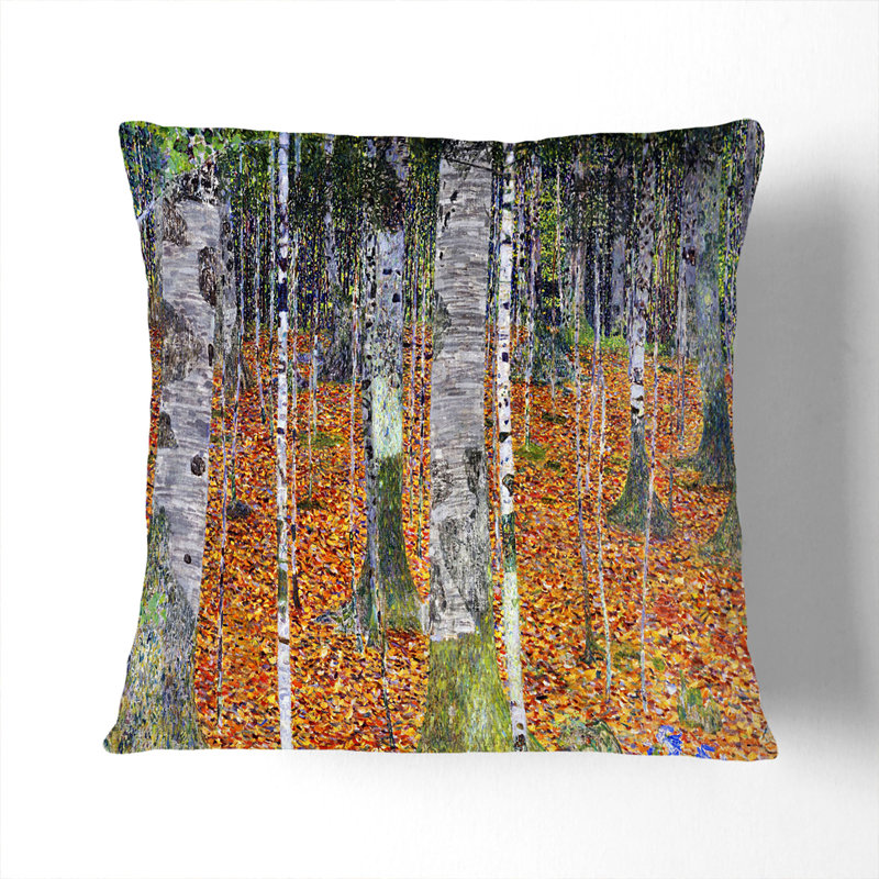 Birch Forest Scatter Cushion, Black, 55cm H x 55cm W x 20cm D