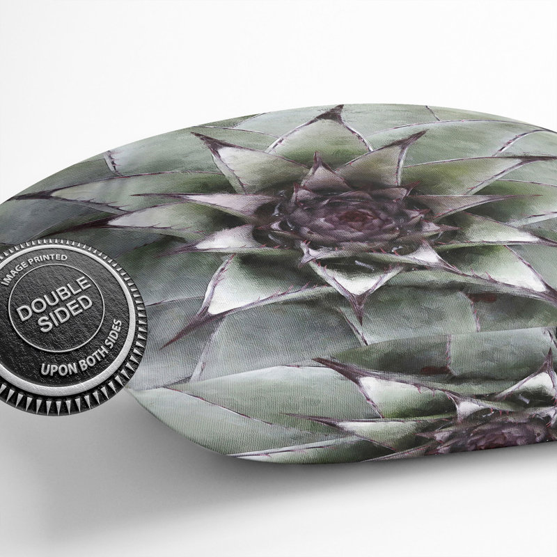 The Succulent Plant Scatter Cushion with Filling, 40cm H x 40cm W x 15cm D