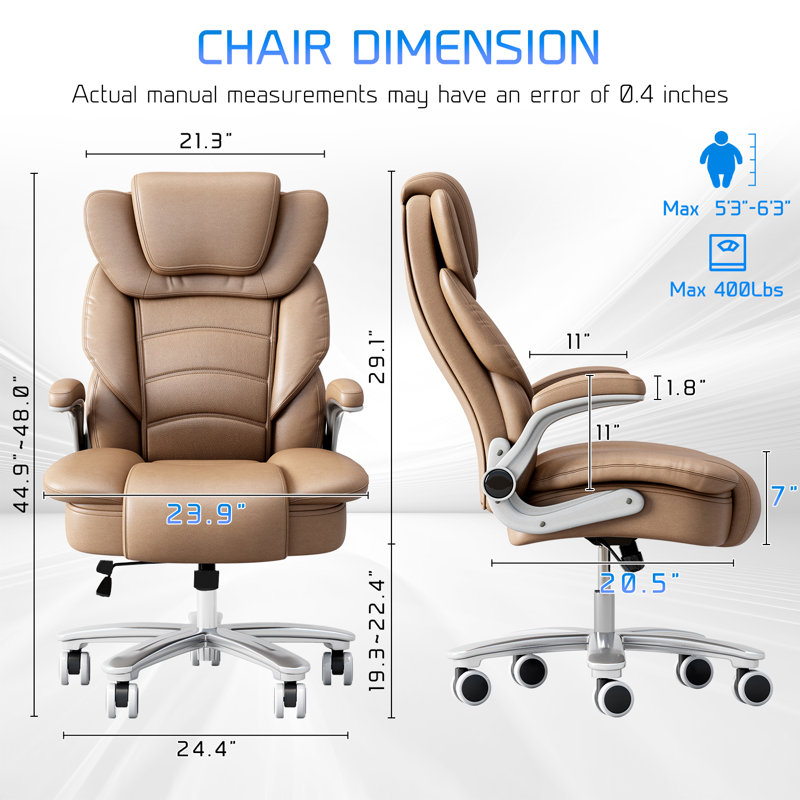Fauteuil de bureau Maynar , Brun