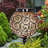 Exhart Solar Round Glass and Metal Hanging Lantern with 15 Cool White LED Firefly String Lights, 7 by 21"-2118166491