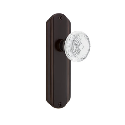 Deco Plate with Crystal Meadows Knob
