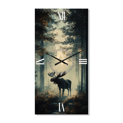 Orignal canadien en pleine forêt - Logique murale décorative Lodge