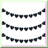 Centennial Celebration Hanging Swirls Black and Gold 10 Pack