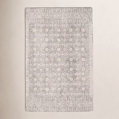 Stalder Ivory Hand-Tufted Wool Rug