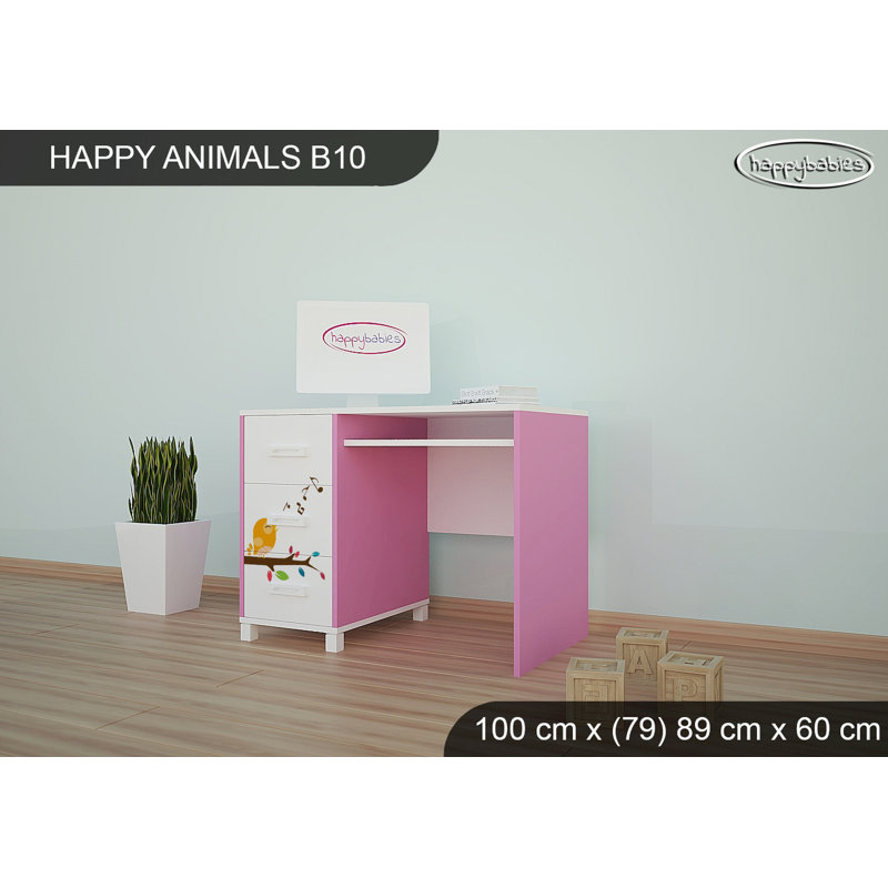 100cm Writing Desk, Pink