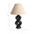 Latitude Run® Ceramic Open Cut-Out Table Lamp, 28", Black/Tan Shade