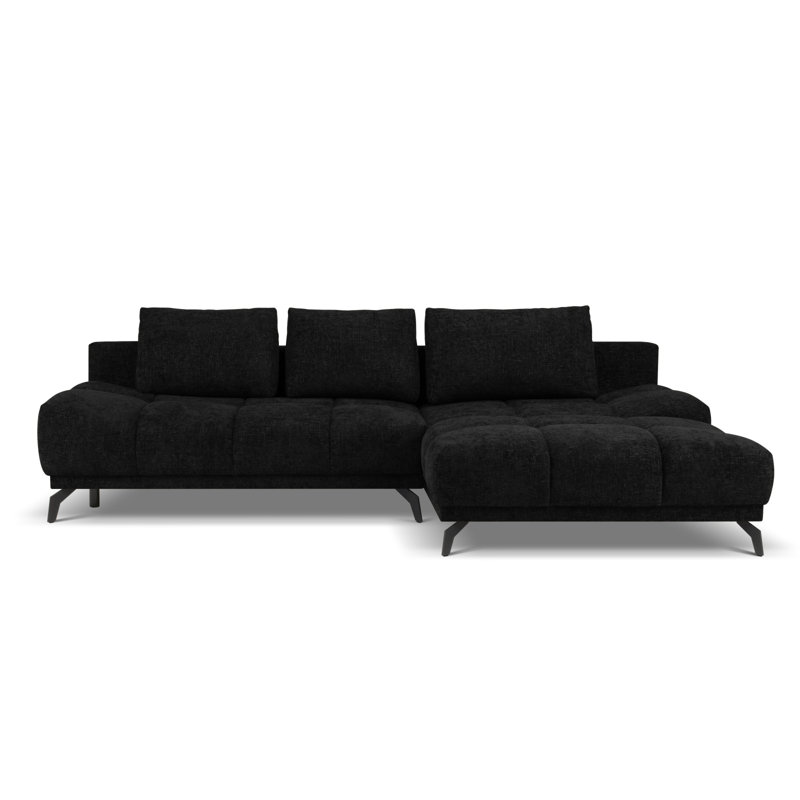 Cuthrell 5 Seater Sofa Bed, Right Hand Facing, Black
