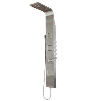 PULSE ShowerSpas Waimea Matte Brushed Stainless Steel ShowerSpa