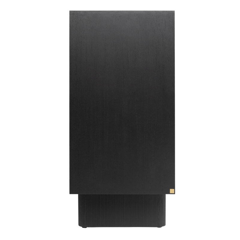 Zulgo 68'' W Solid Wood Sideboard, Black